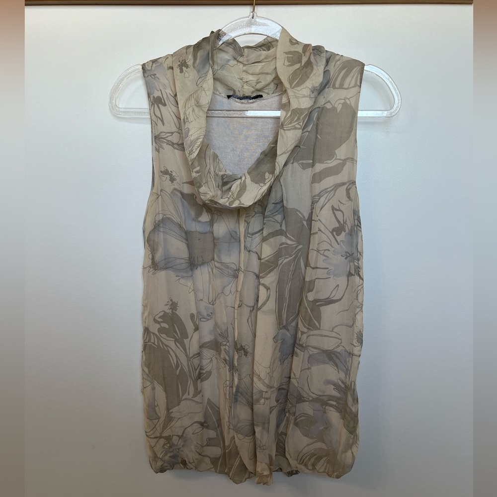 Alice Rinaldi Floral Silk Blouse Size Large